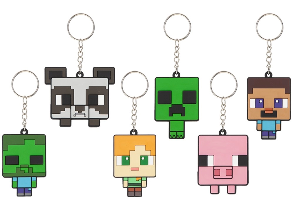 E-shop Minecraft kľúčenka 2D z mäkkého PVC 6 cm