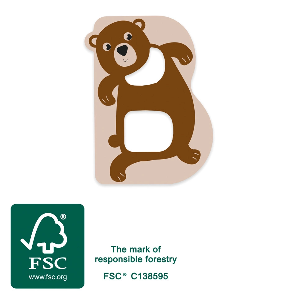 Small Foot drevené písmeno B