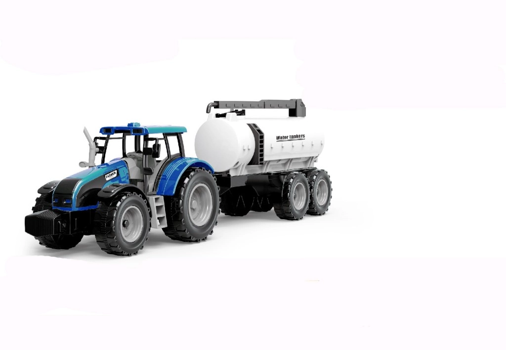 E-shop Alltoys Traktor na zotrvačník s cisternou červený