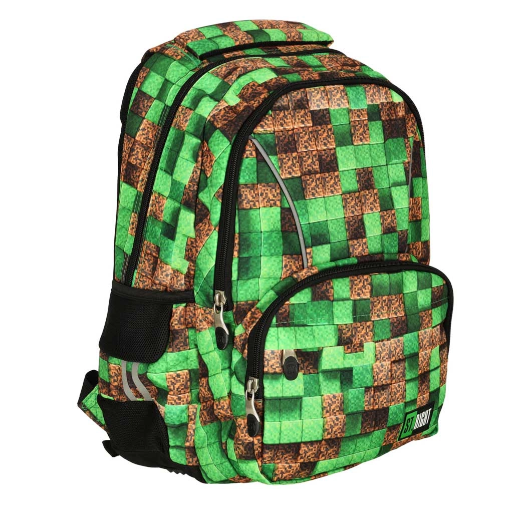 Školský batoh pixelové kocky