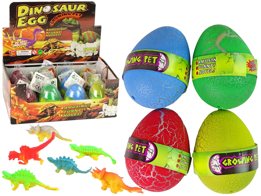 LEAN Toys Násadové Magic Dinosaurie vajcia rastúce