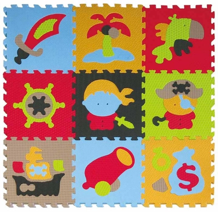 E-shop SMT Creatoys puzzle pirát 9ks 32x32x1cm
