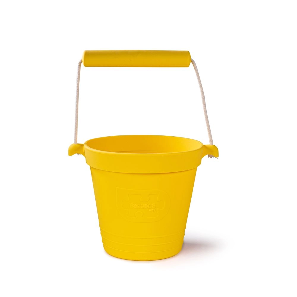 E-shop Bigjigs Toys Plážový kyblíček žlutý