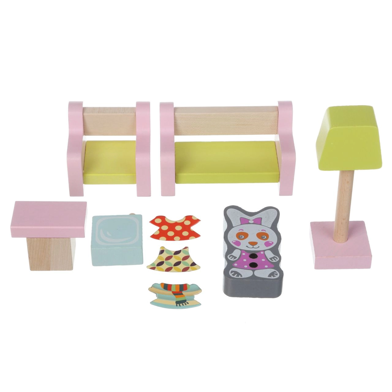 E-shop CUBIKA 15030 Obývací pokoj dřevěný nábytek pro panenky
