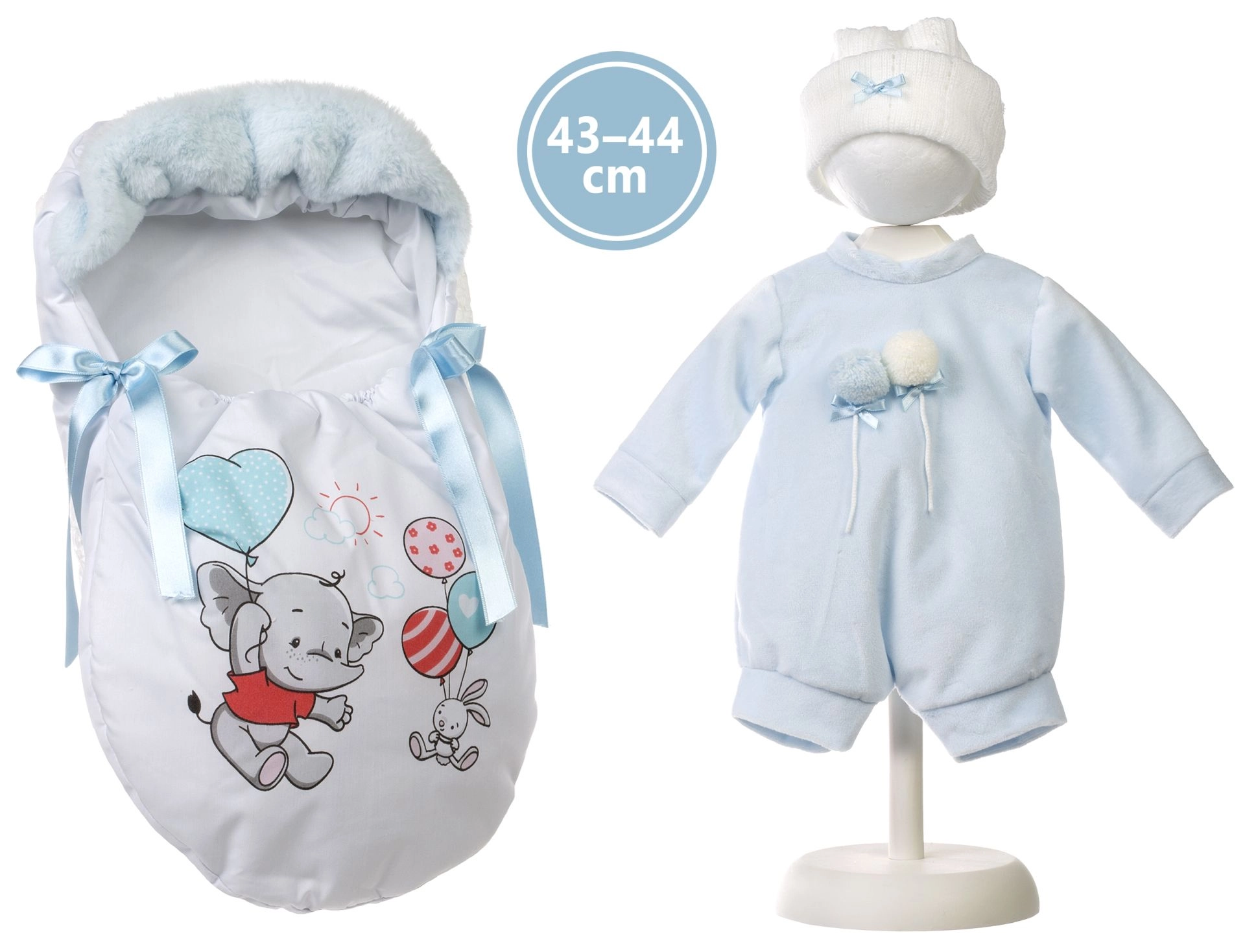 E-shop Llorens M844-51 oblečenie pre bábätko NEW BORN 43-44 cm