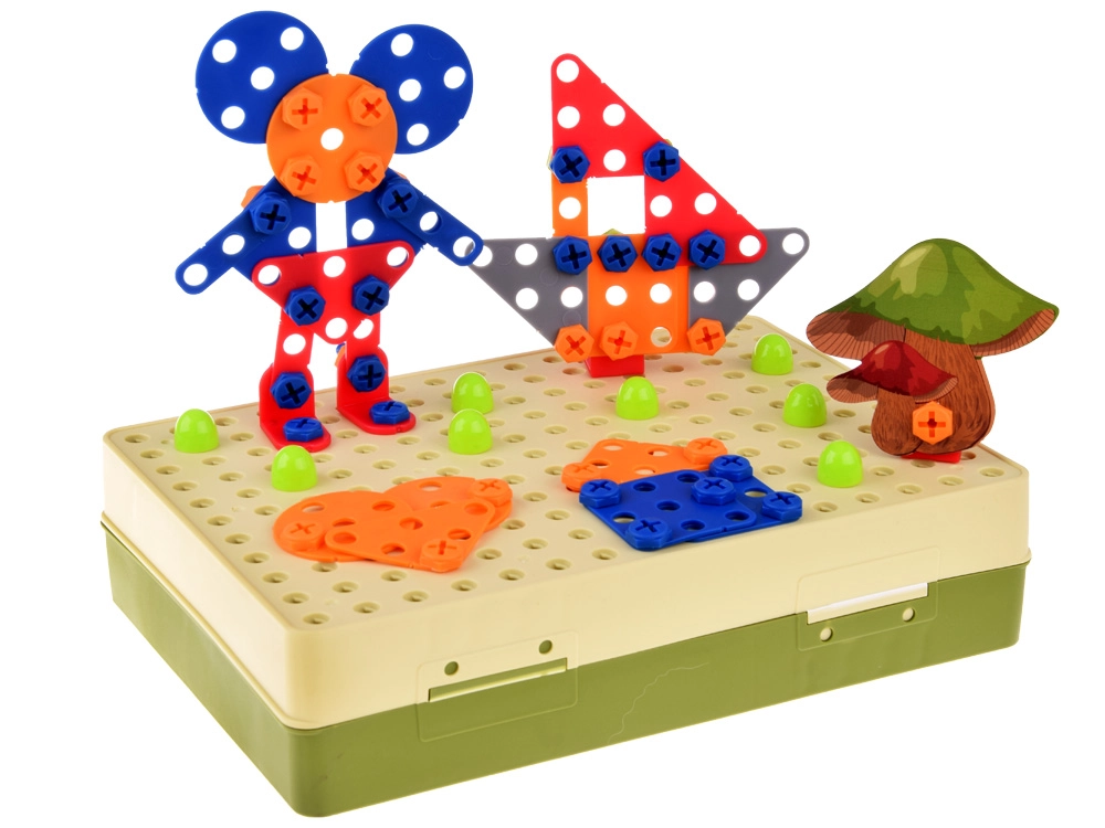 E-shop JOKO Konštrukčná Stavebnica 3D Dinosaury v Pralese + vŕtačka na batérie