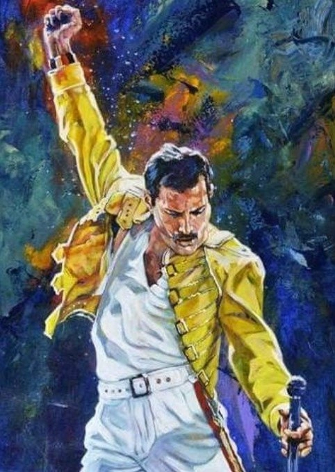 diamantové maľovanie Freddie Mercury 30 × 40 cm