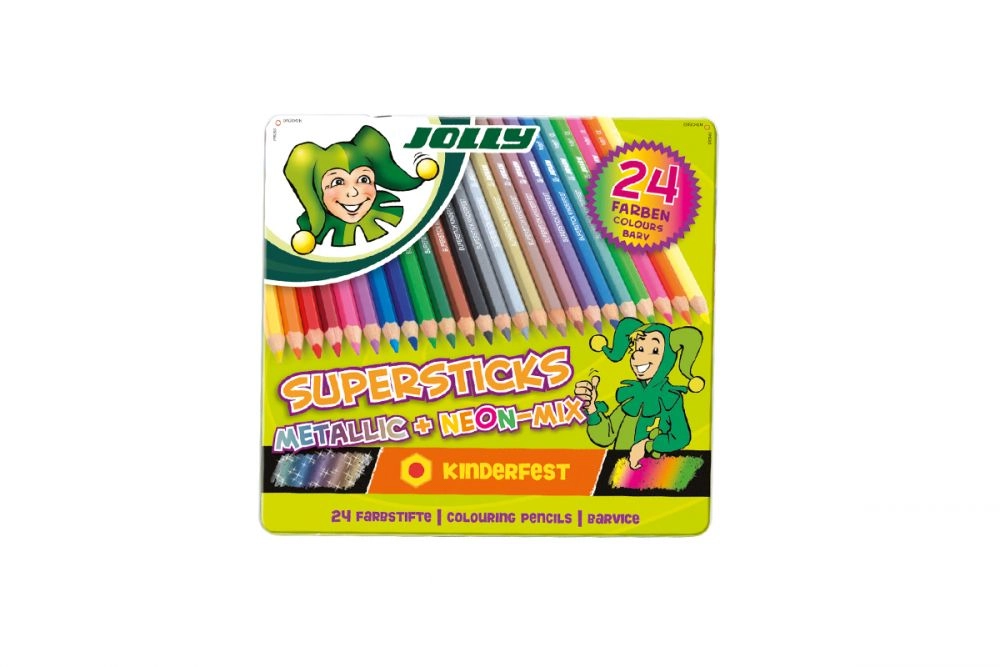 E-shop Pastelky Supersticks 24 farieb vrátane metalických a neónových