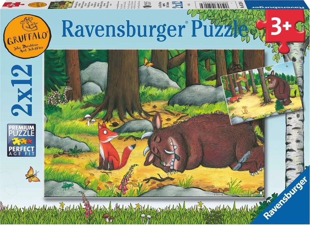 E-shop RAVENSBURGER Puzzle Gruffalo a zvieratá v lese 2x12 dielikov