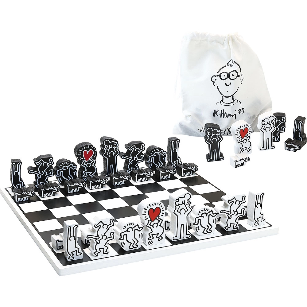 E-shop Drevené šachy VILAC – dizajn KEITH HARING