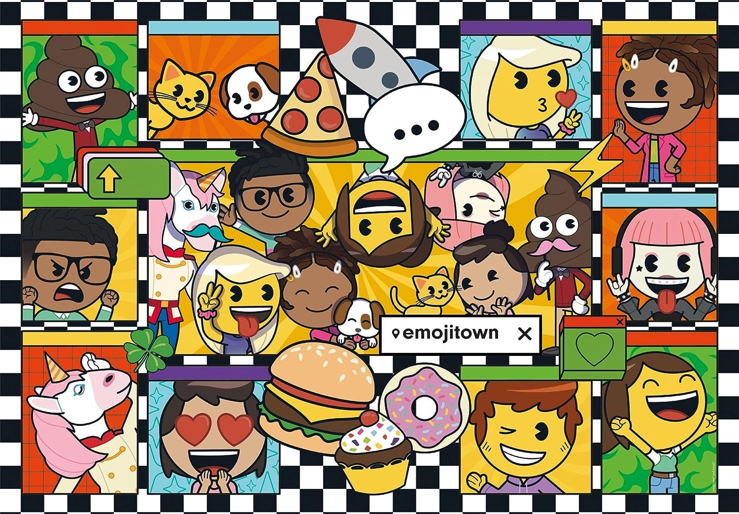 CLEMENTONI Emoji Town 180 dielov