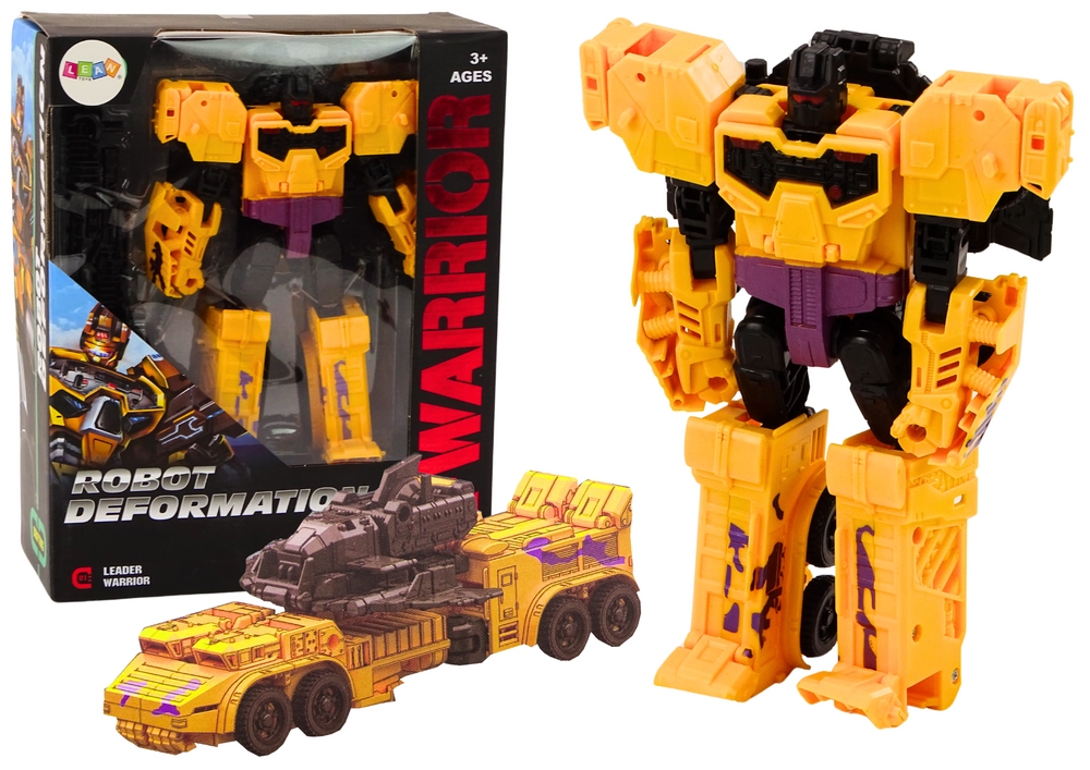 E-shop LEAN TOYS Auto-Robot 2v1 Transformers žltá