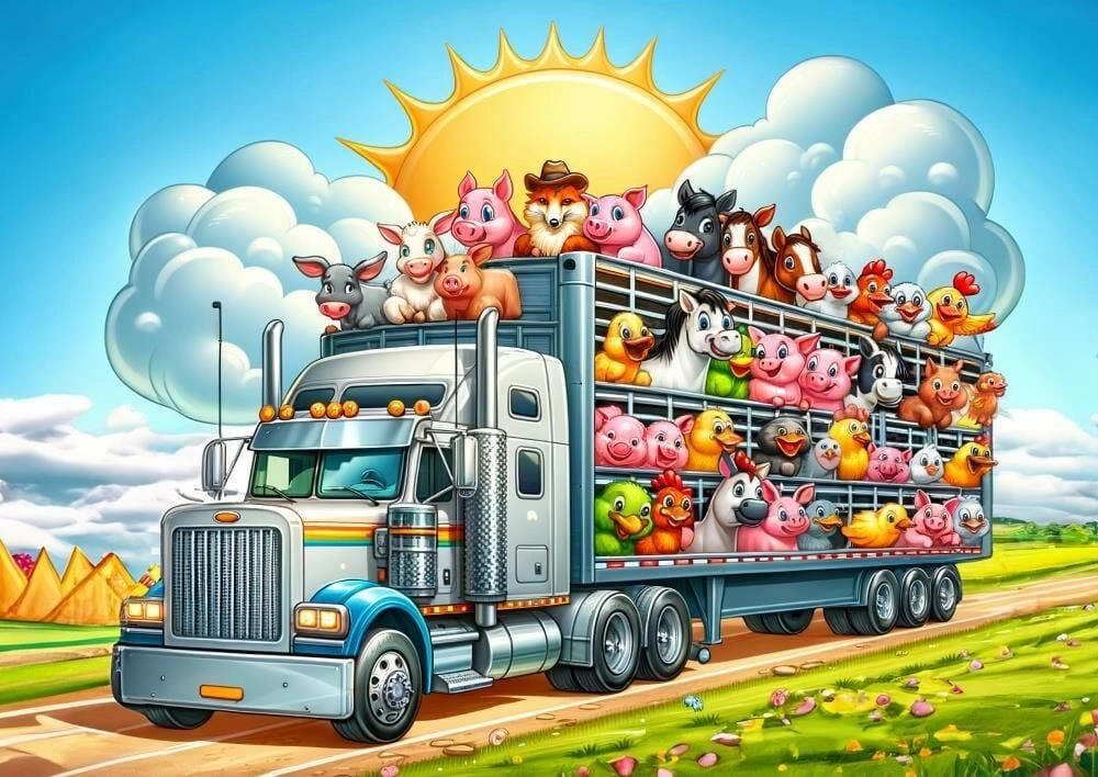 Art Puzzle Cesta kamiónom 100 dielikov