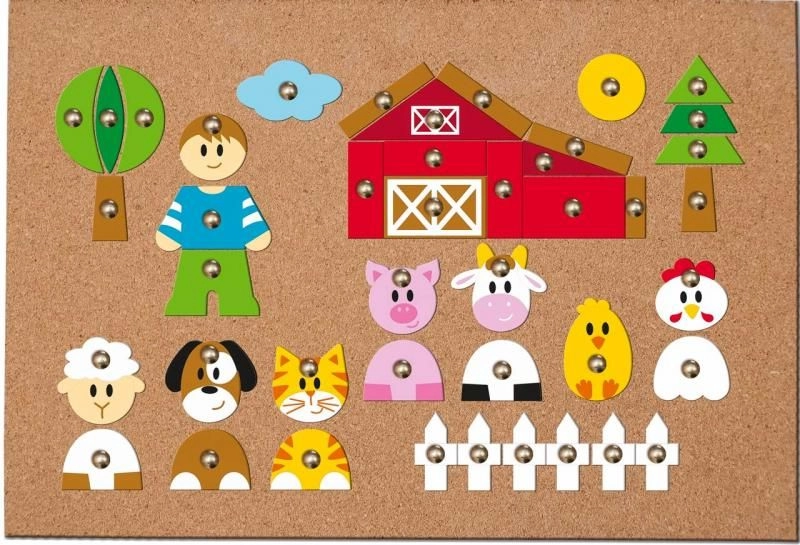 E-shop Woody korková zatĺkačka zvieratá 150 dielikov