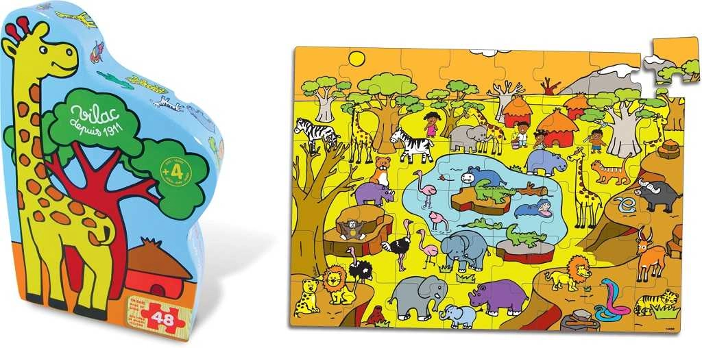 E-shop Vilac puzzle Savana 48 dielikov