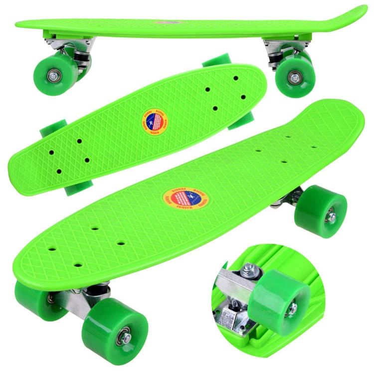 E-shop Fiszka skateboard pre deti do 50 kg – Zelená
