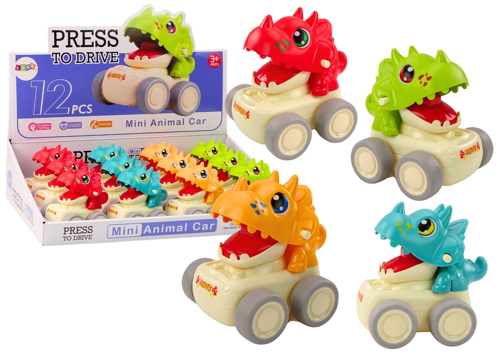 E-shop shumee Auto Dinosaur Triceratops Push Drive 4 typy