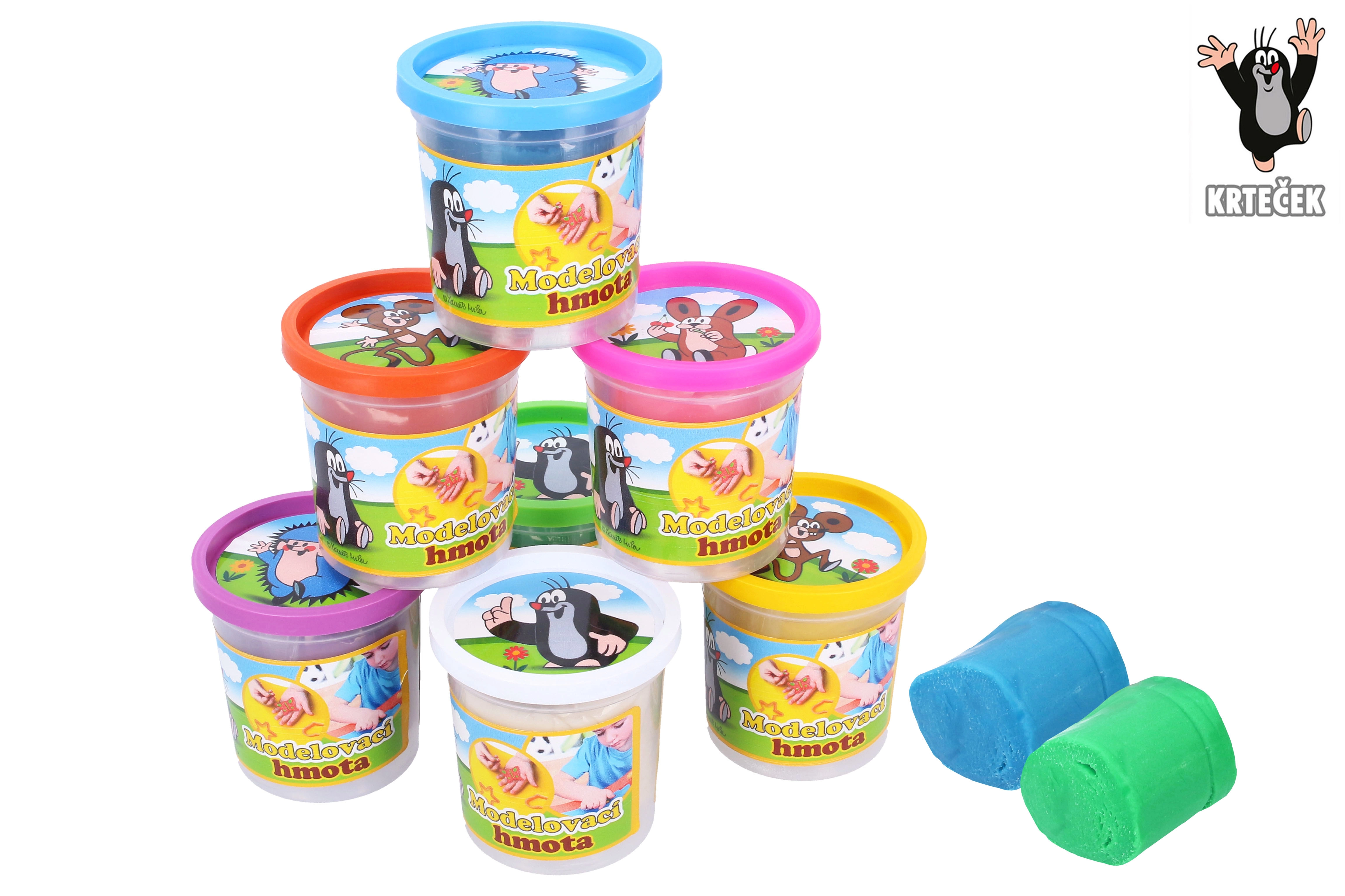 E-shop Wiky Modelína/Plastelína hmota Krtek 140g asst 8 barev v kelímku