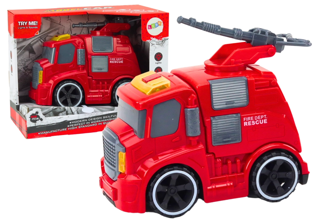 E-shop Hasičské delo Truck Zvuky Svetlá Pohon Červená