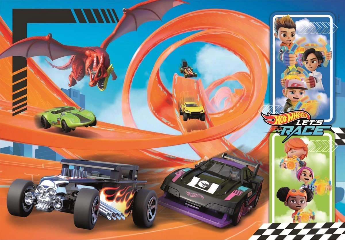CLEMENTONI Hot Wheels 104 dielov