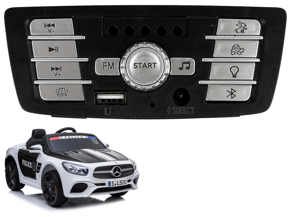 E-shop Hudobný panel pre auto na batériu Mercedes-AMG SL500 polícia