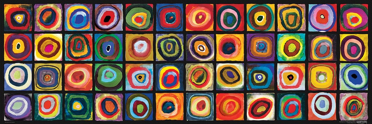 E-shop Eurographics Kandinsky Color Study of Squares 1000 dielov