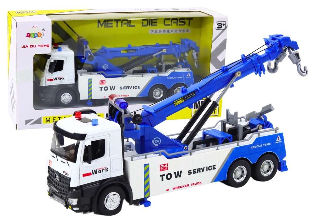E-shop Lean Toys Nákladné auto so žeriavom svetelné a zvukové efekty
