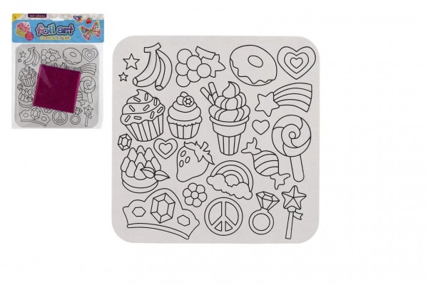 E-shop Teddies Kreativní sada Kouzlení s fóliovými obrázky třpytivé