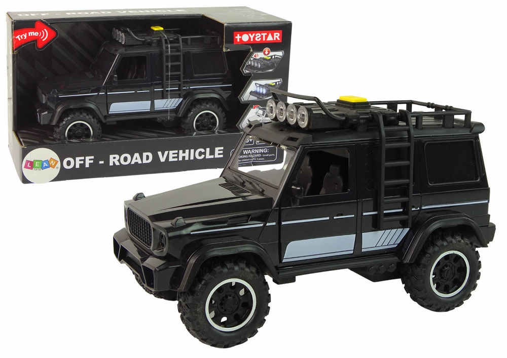 E-shop LEAN TOYS Terénne auto čierne 1:14