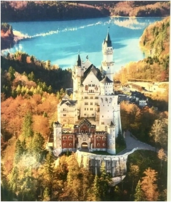 Norimpex Maľovanie podľa čísel Zámok v Alpách na jeseň 40 × 50 cm
