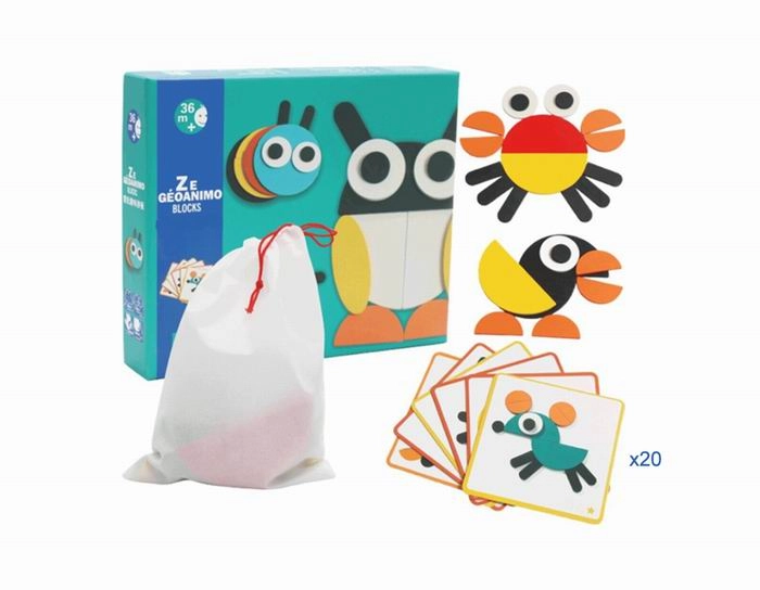 E-shop Drevená skladačka zvieratká