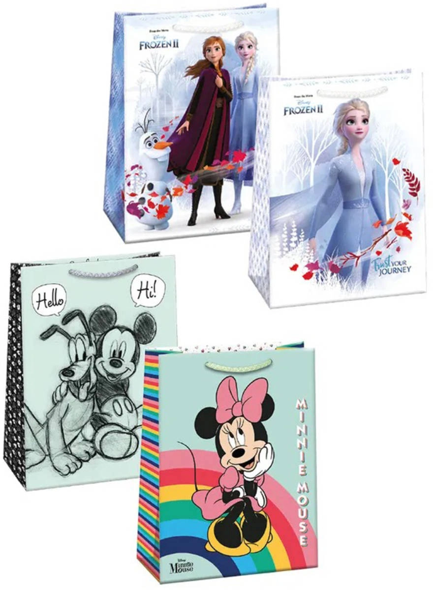 Darčeková taška Argus Frozen 2 / Minnie / Mickey 29 × 38 cm - 1 kus