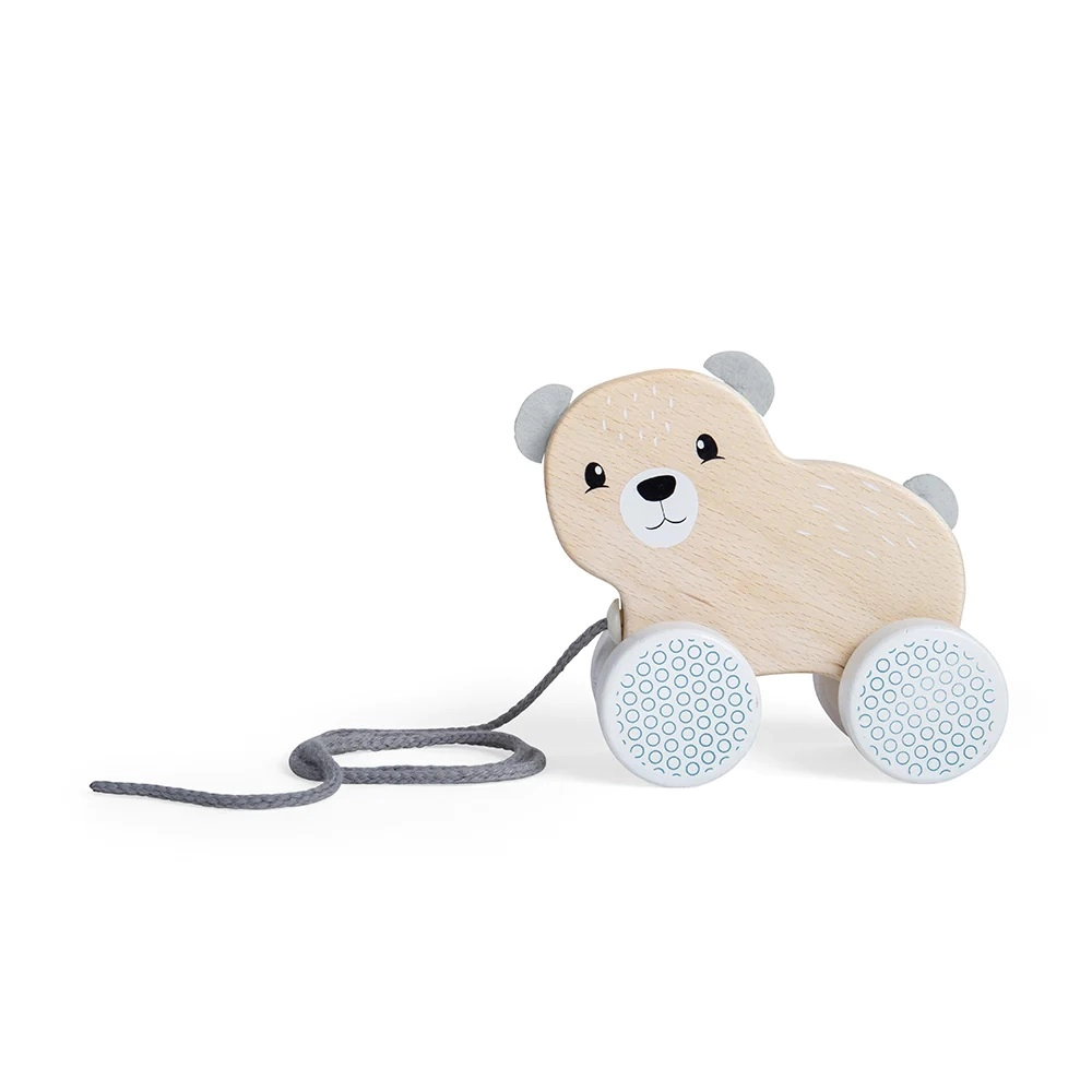 E-shop Ťahací drevený medvedík BIGJIGS TOYS