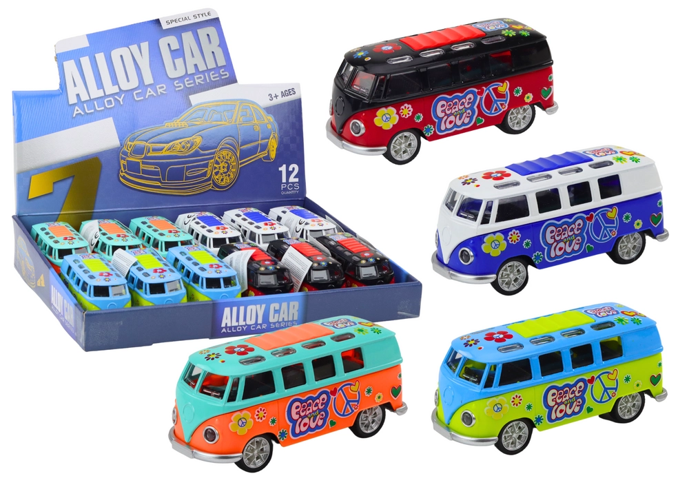 E-shop Kovový autobus Camper s osvetlením a zvukmi
