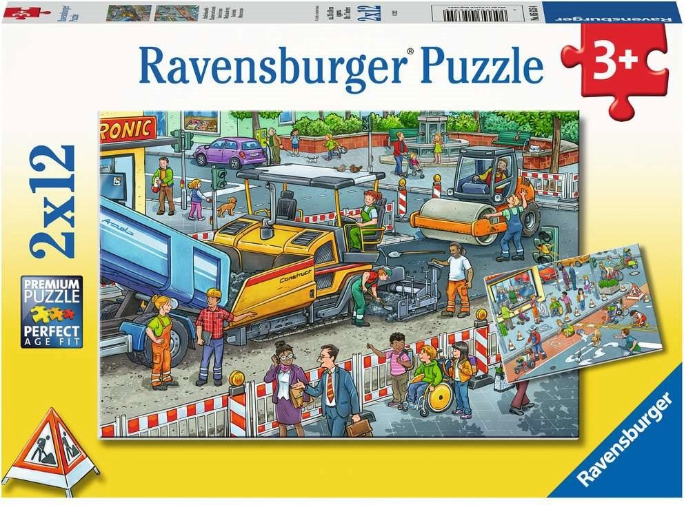 E-shop RAVENSBURGER Puzzle Stavebné práce 2x12 dielikov