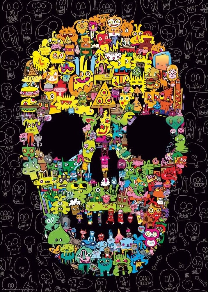 E-shop Heye Jon Burgerman Doodle Skull 1000 dielov