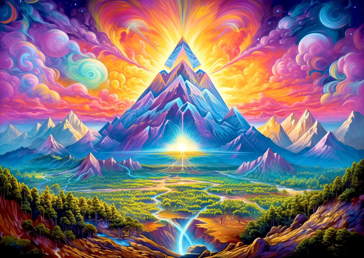 E-shop ENJOY Pyramidy v lesích 1000 dielov