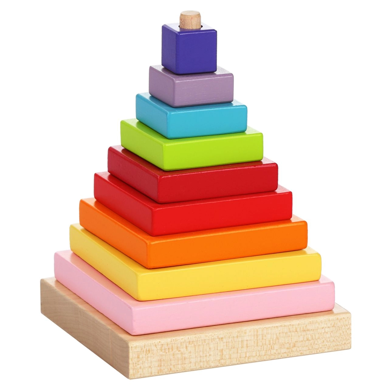 E-shop Cubika 13357 barevná pyramida skládačka 9 dílů