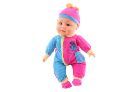 Hovoriace bábätko 30 cm v farebnom oblečení
