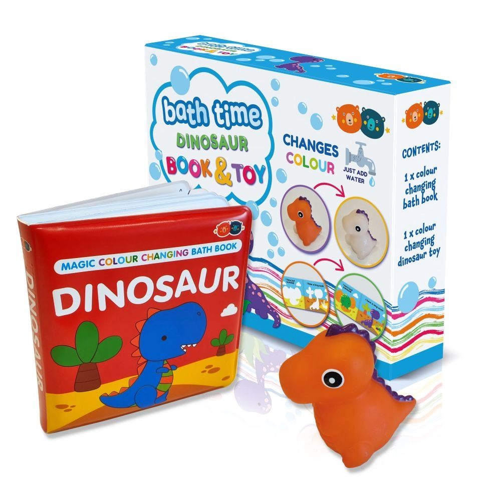 E-shop Magická kúpeľová knižka s hračkou – dinosaurus
