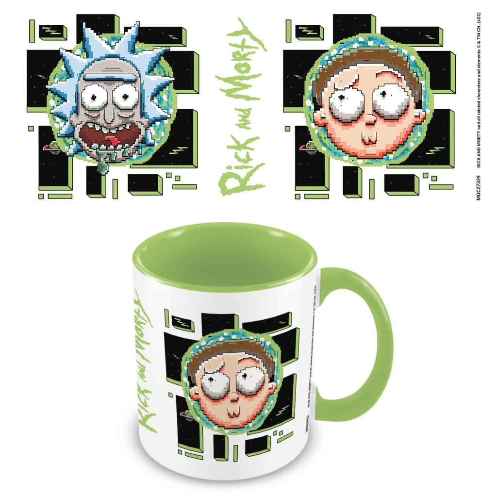 E-shop Epee Merch Rick and Morty Pixel Breakout keramický hrnček 315 ml