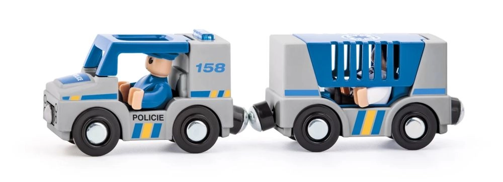 E-shop Woody Autíčka k dráhe Polícia 4ks