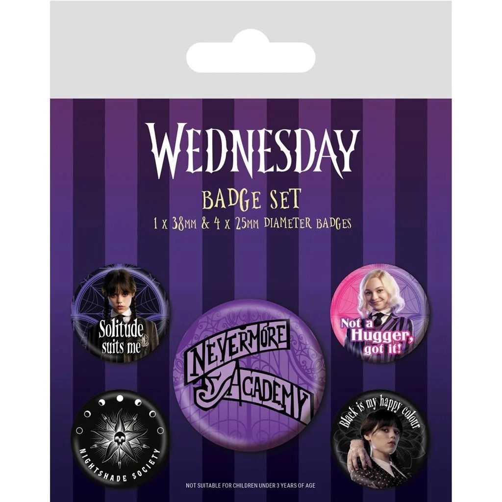 E-shop Pyramid International Sada placek Wednesday Nevermore