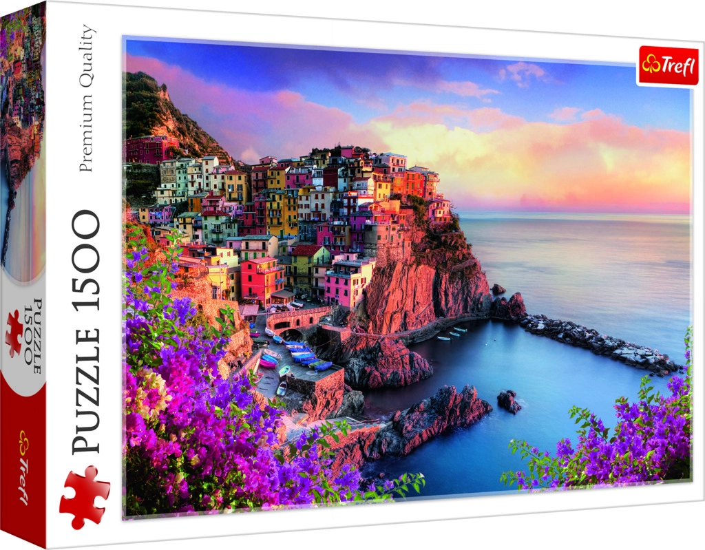 E-shop Puzzle výhľad na mestečko Manarola, Taliansko – 1500 dielikov TREFL