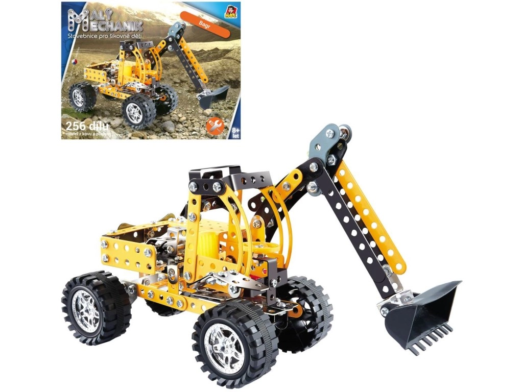 Stavebnica Malý Mechanik Bager 256 ks