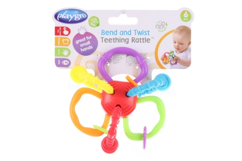 E-shop Playgro loptička s kousacími držiakmi