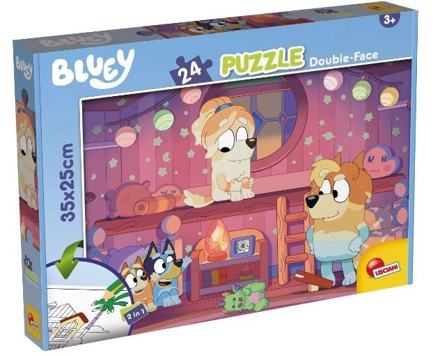 E-shop Obojstranné puzzle 24 dielikov BLUEY