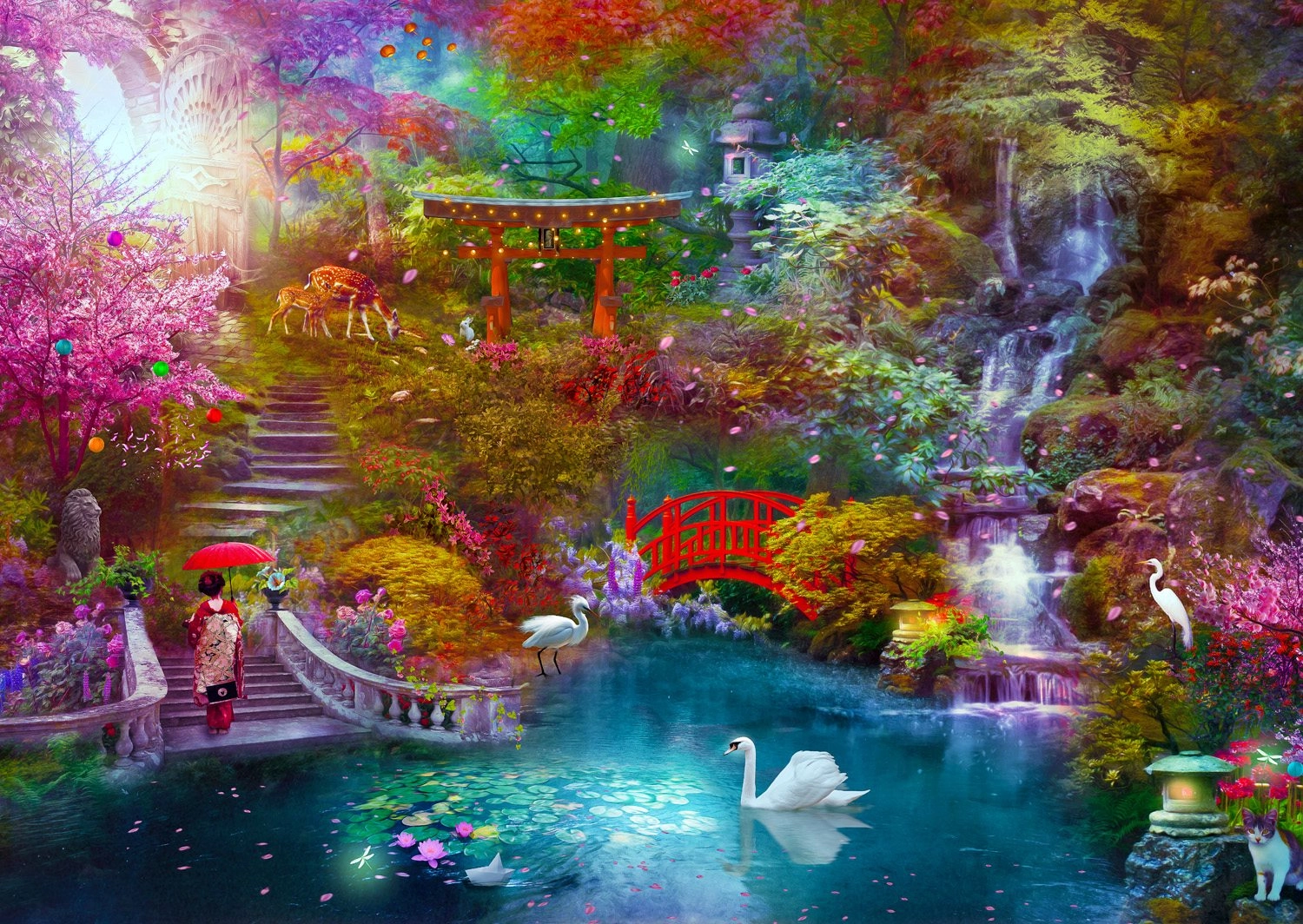 E-shop Enjoy puzzle japonská záhrada 1000 dielikov