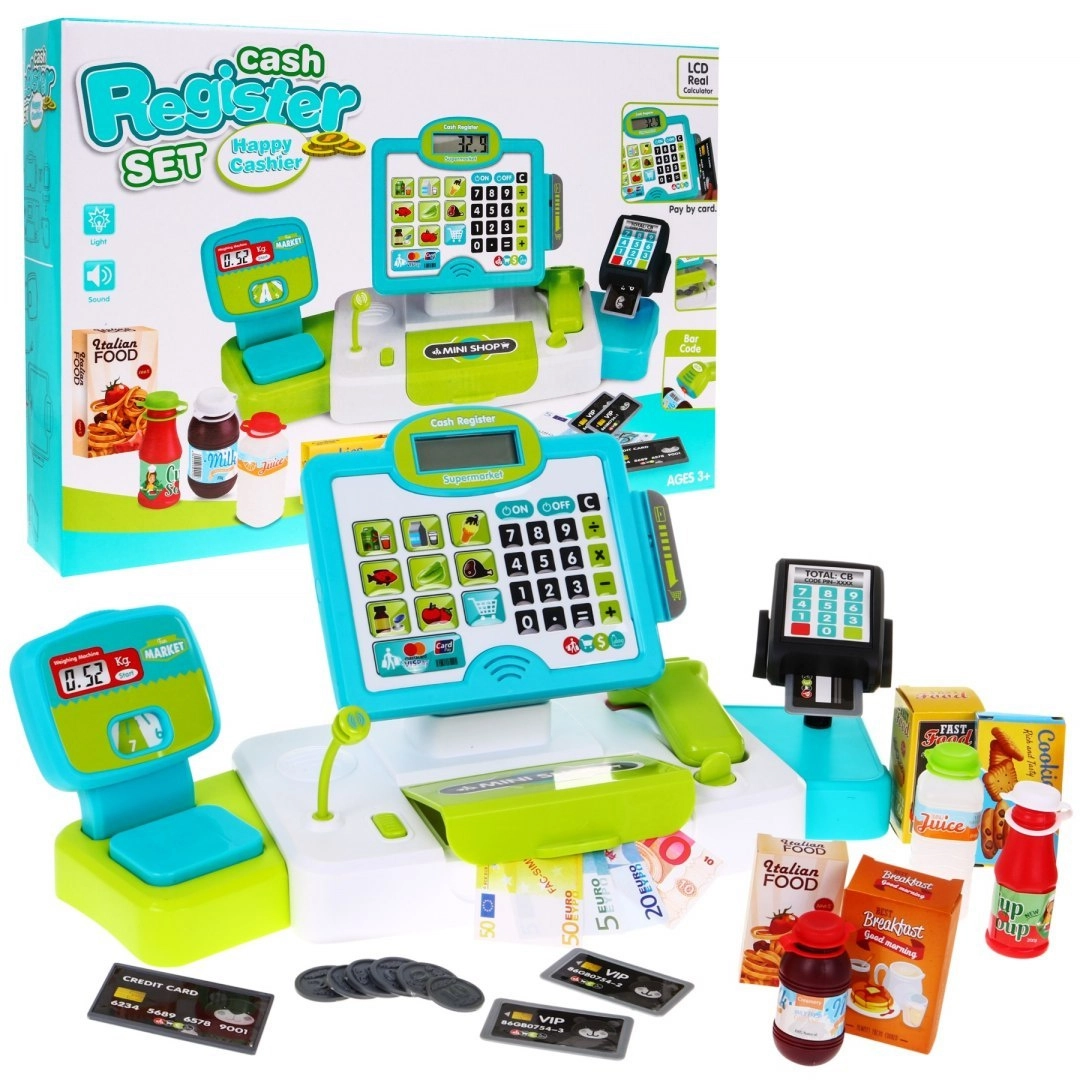 E-shop Elektronická pokladňa pre deti s dotykovým panelom a skenerom
