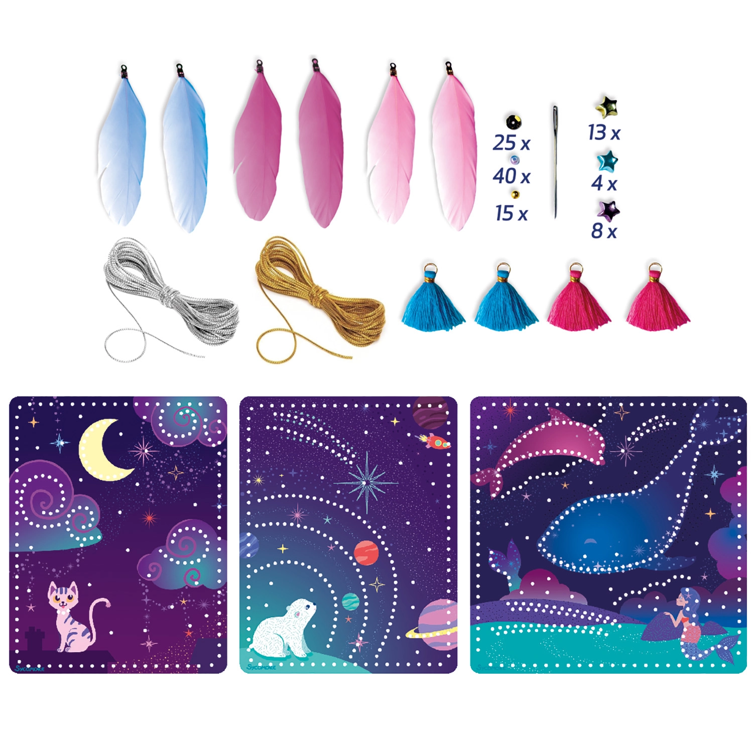 E-shop Lovely Box vyšívané priania – kreatívna sada na vyšívané pohľadnice